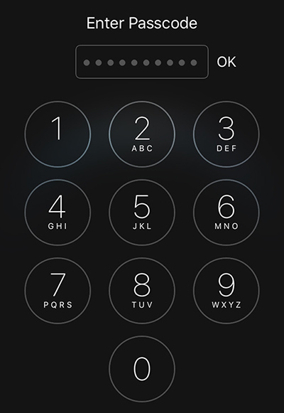 Create a Simple Passcode greater than 4 (or 6) digits - iOS tricks