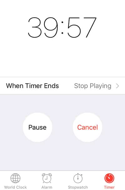 Stop Music with Timer - iOS tricks