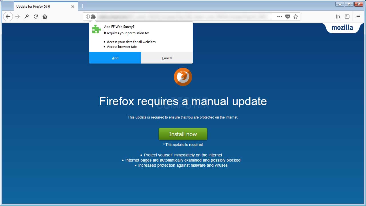 Malicious Firefox Addon