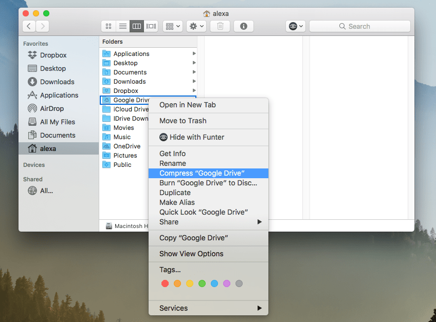 mac home folder