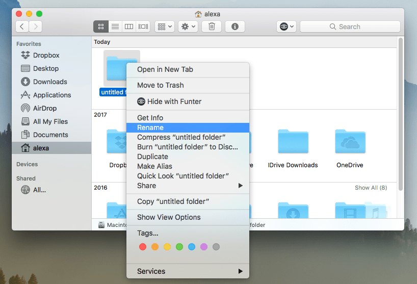 private folder mac