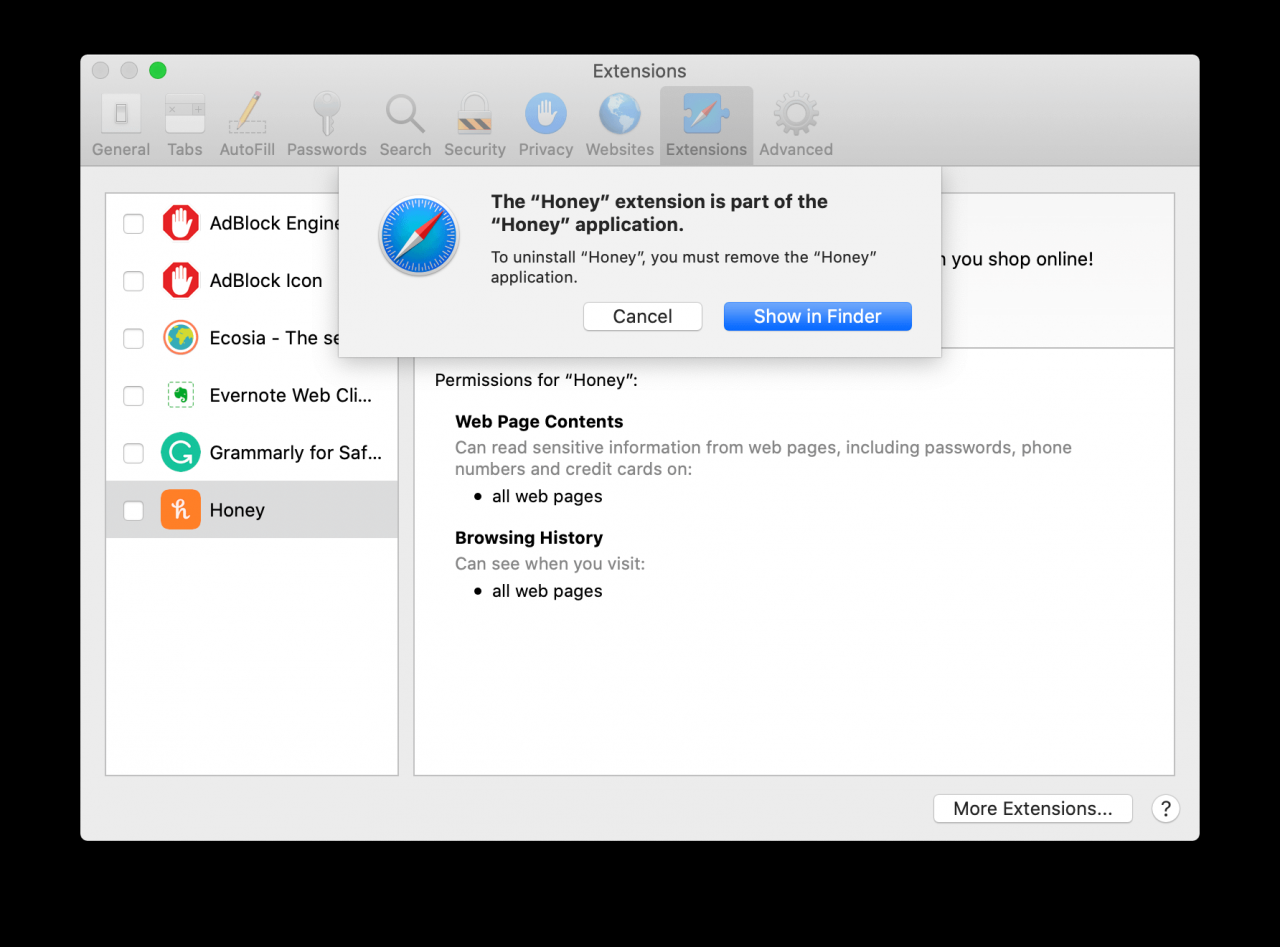 Comment supprimer des extensions de navigateur sur Mac