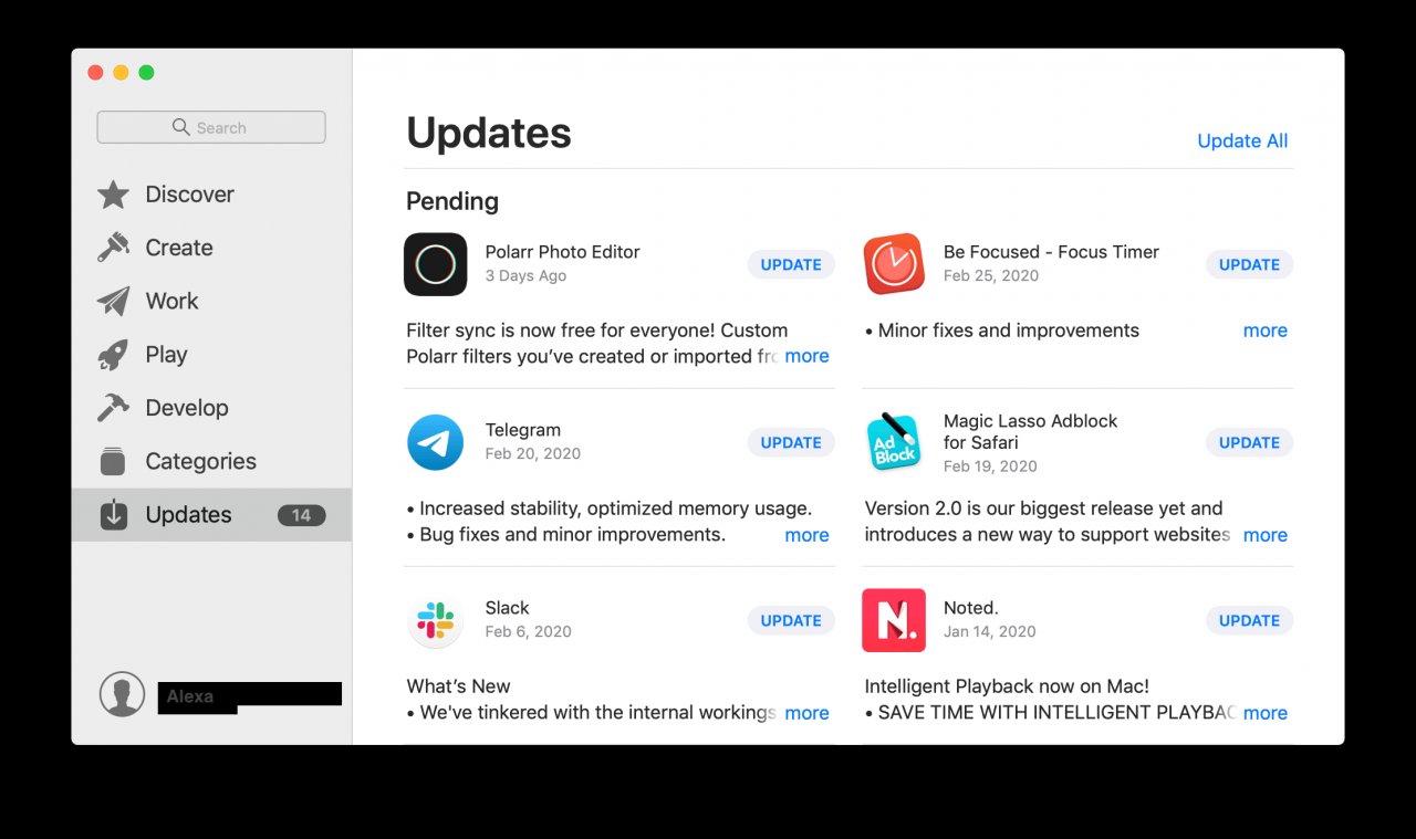 update apps from app store 1