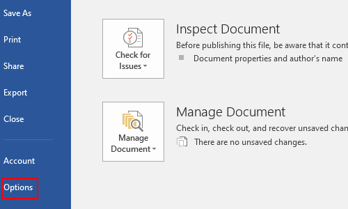 Comment désactiver la liste des documents récents dans Microsoft Word