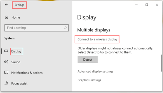 Comment se connecter à un écran sans fil dans Windows 10