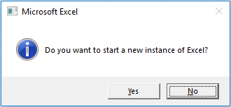 Démarrer  une nouvelle instance Excel