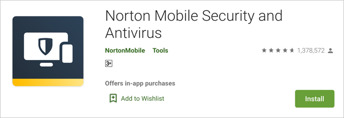 Norton Mobile Security et Antivirus