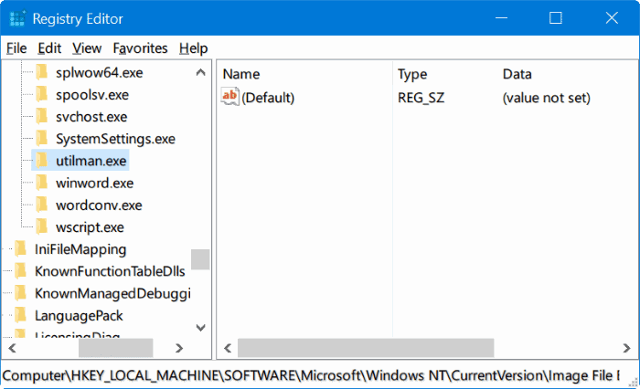 exécutez n'importe quel programme à partir de l'écran de connexion Windows 10 pic2.1