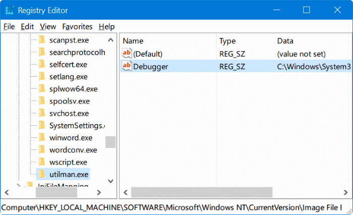 exécutez n'importe quel programme à partir de l'écran de connexion Windows 10 pic4