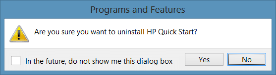 Désinstaller HP Quick Start dans Windows Picture2
