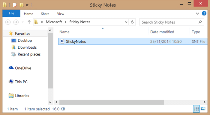 Récupérer des notes autocollantes supprimées dans Windows step2