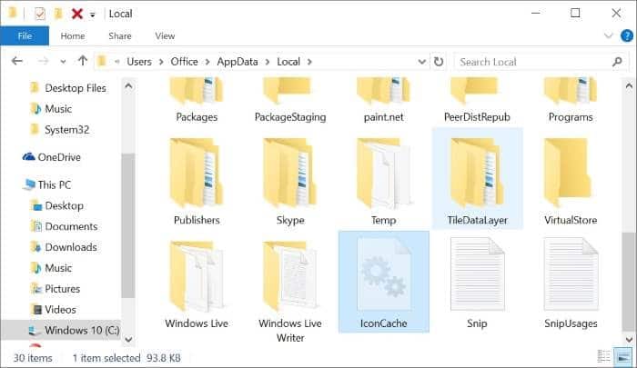 Reconstruire le cache d'icônes Windows 10 step2