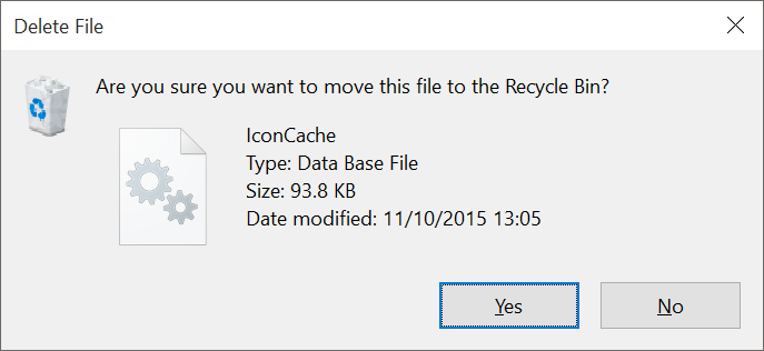 Reconstruire le cache d'icônes Windows 10 step5