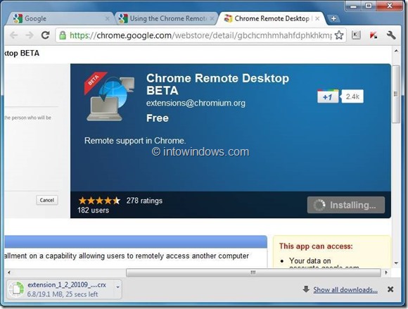 utiliser Chrome Remote Desktop step3