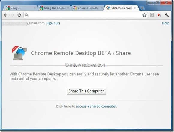 utiliser Chrome Remote Desktop step6