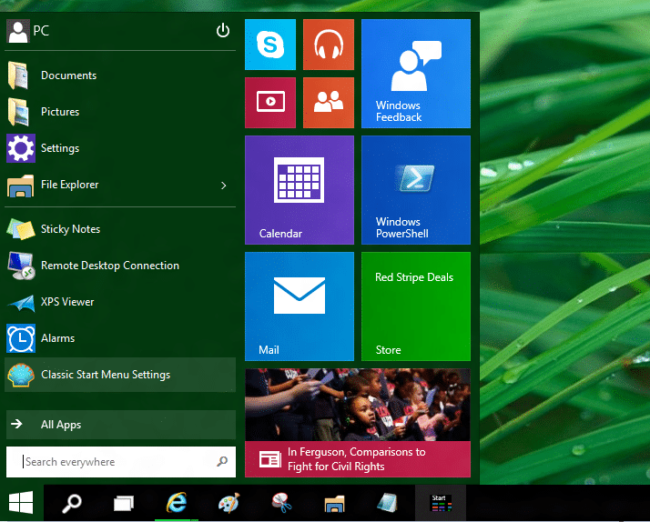 Utilisez simultanément l'ancien et le nouveau menu Démarrer dans le système d'exploitation Windows 10