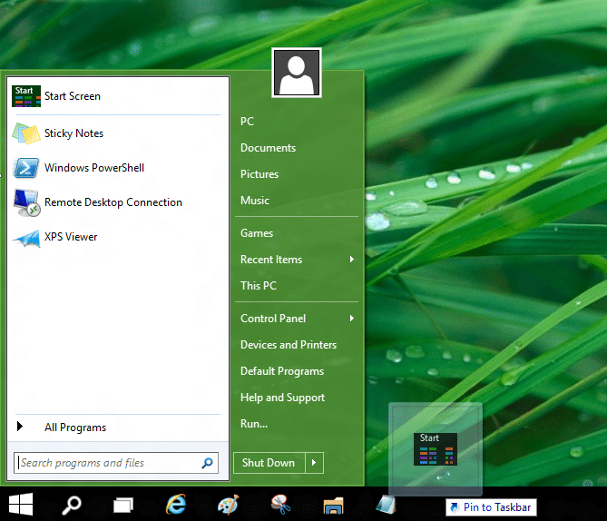 Utilisez l'ancien et le nouveau Start ensemble dans le système d'exploitation Windows 10
