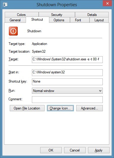 Volet d'arrêt de Windows 8 sur l'image de l'écran de démarrage 6