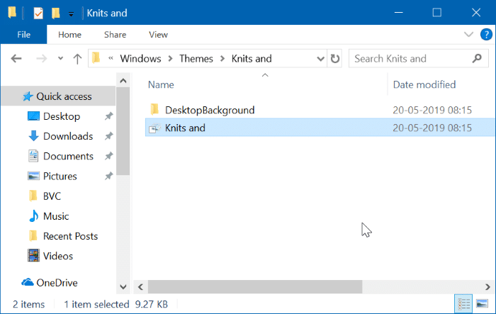 emplacement des thèmes dans Windows 10 pic3
