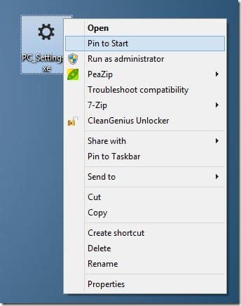 Ajoutez les paramètres du PC à votre écran d'accueil et à votre barre des tâches