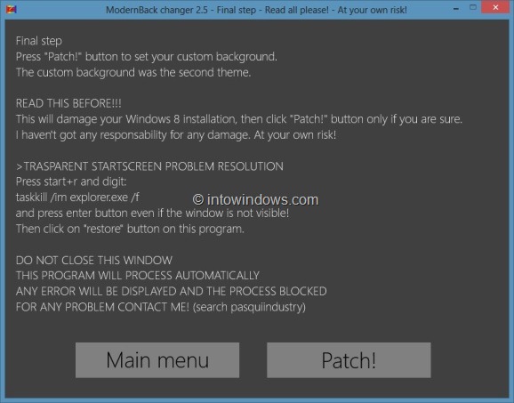Changer le fond d'écran de l'écran de démarrage de Windows 8 Step5