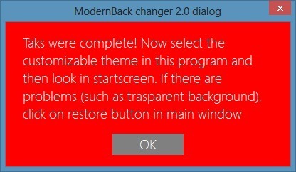 Changer le fond d'écran de l'écran de démarrage de Windows 8 Step6
