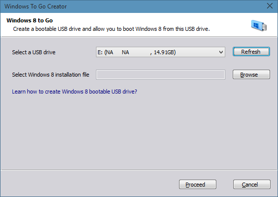 4 outils gratuits pour créer une image Windows To Go Drive 3