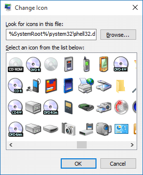 Changer l'icône de la corbeille dans Windows 10 étape 3.1