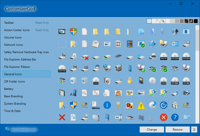 changer les icônes du bureau dans windows 10 pic10