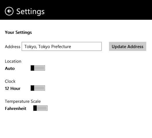 Horloge et météo sur l'écran de démarrage de Windows 8