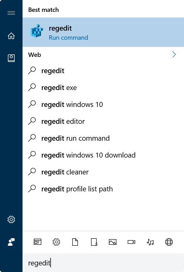 s'approprier le registre dans Windows 10 pic1