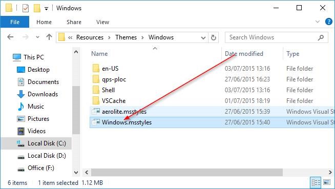 Changer la couleur de la barre de titre dans Windows 10 étape 7