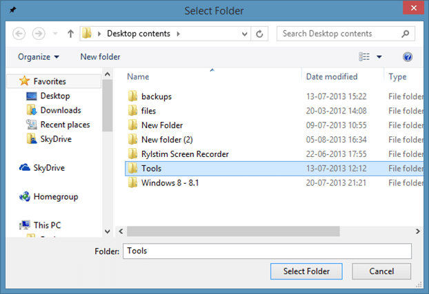 Épinglez les dossiers à la barre des tâches dans Windows 8.1 Méthode 1 Étape 2