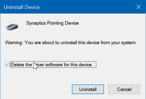 le pavé tactile ne fonctionne pas sous Windows 10 pic3