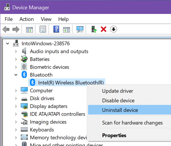 Bluetooth est manquant dans les paramètres de Windows 10 pic4
