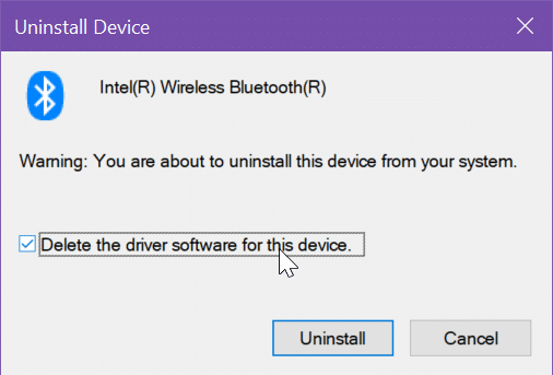 Bluetooth est manquant dans les paramètres de Windows 10 pic5