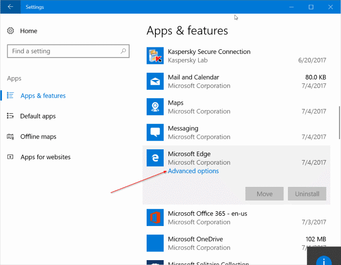 réinitialiser Microsoft Edge dans Windows 10 en toute simplicité pic2