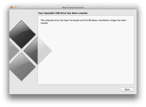 Créer une clé USB amorçable Windows 8.1 sur Mac Step11
