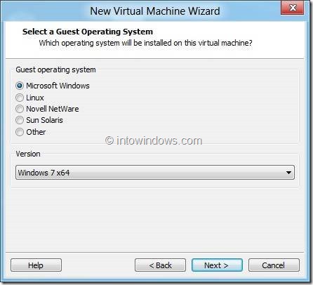Installez Windows 8 sur VMware Player 4 Étape 5
