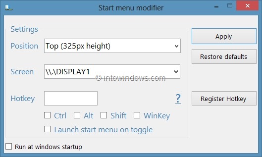 Comment ouvrir l'écran de démarrage dans le bureau de Windows 8.1 pic1