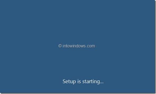 Procédure d'installation de Windows 8 Étape 4