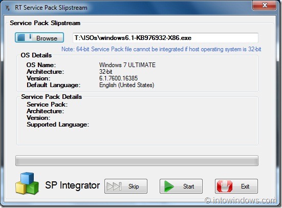 Installez Windows 7 SP1 sur le DVD ISO de Windows 7