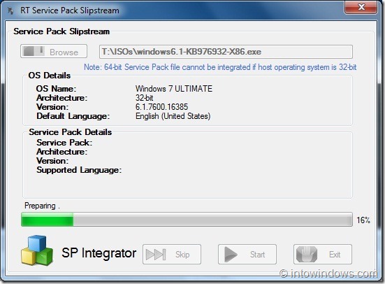 Slipstream Windows 7 SP1 vers Windows 7 DVD ISO étape 11