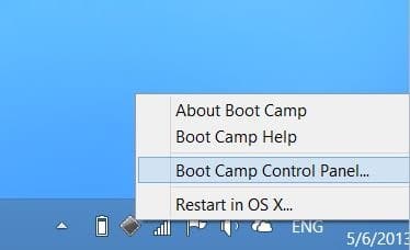Définir Windows comme système d'exploitation par défaut dans Boot Camp pour Mac