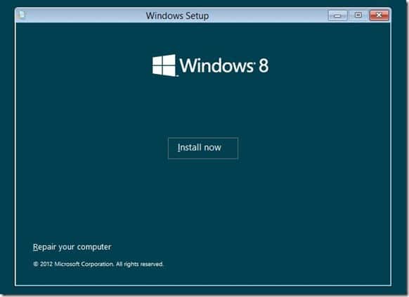 Installez Windows 8 sur VHD Step2