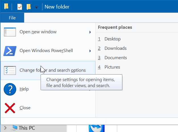 afficher ou masquer les extensions avec les noms de fichiers dans l'explorateur de fichiers Windows 10 pic3