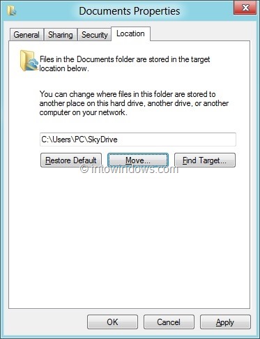 Sauvegardez automatiquement le dossier Mes documents sur SkyDrive Step2