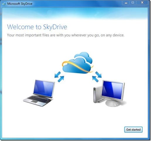 Changez l'emplacement par défaut du client SkyDrive sur Windows Step1