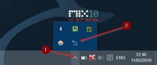 icône sans fil manquante dans la barre des tâches dans Windows 10 étape 1