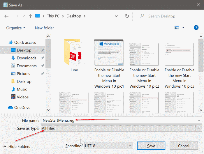 Activer ou désactiver le nouveau menu Démarrer dans Windows 10 pic11
